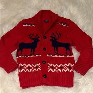 GAP Red Reindeer Kids Sweater